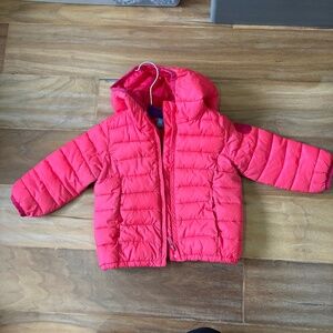 Gap pink puffer coat